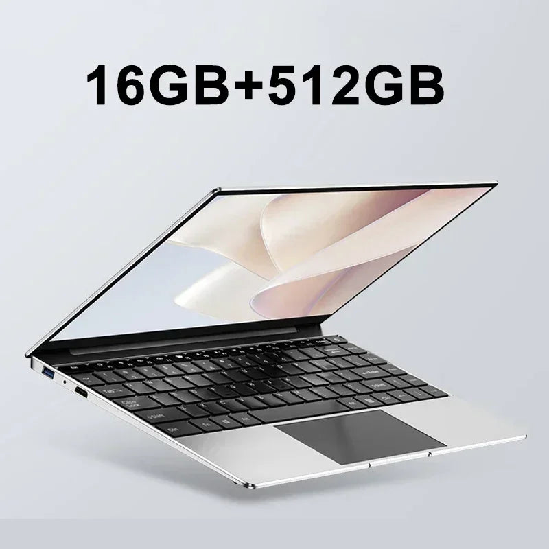 14.1 "ordinateur portable Ultra mince 16GB RAM 2 to SSD Intel N3700 ordinateur portable Gamer 1920*1080 affichage bureau étude ordinateur PC Windows 11 Pro
