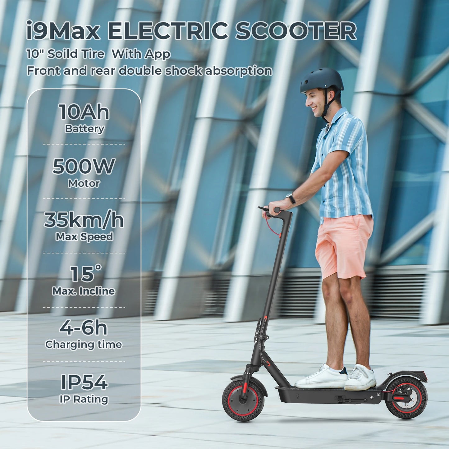 Scooter i9 Scooter électrique 350W Scooter pour adultes 7.5Ah 30 km/h pliable E scooter 8.5 pouces nid d'abeille pneu plus court électrique