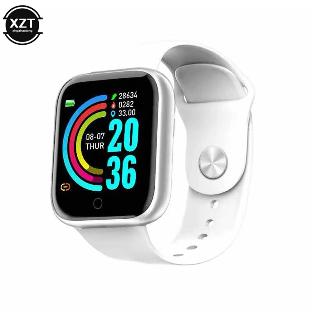 Moniteur de santé montre intelligente Y68 hommes montres de sport femmes Fitness Tracker Bracelet étapes calories Bluetooth montre-Bracelet D20 horloge