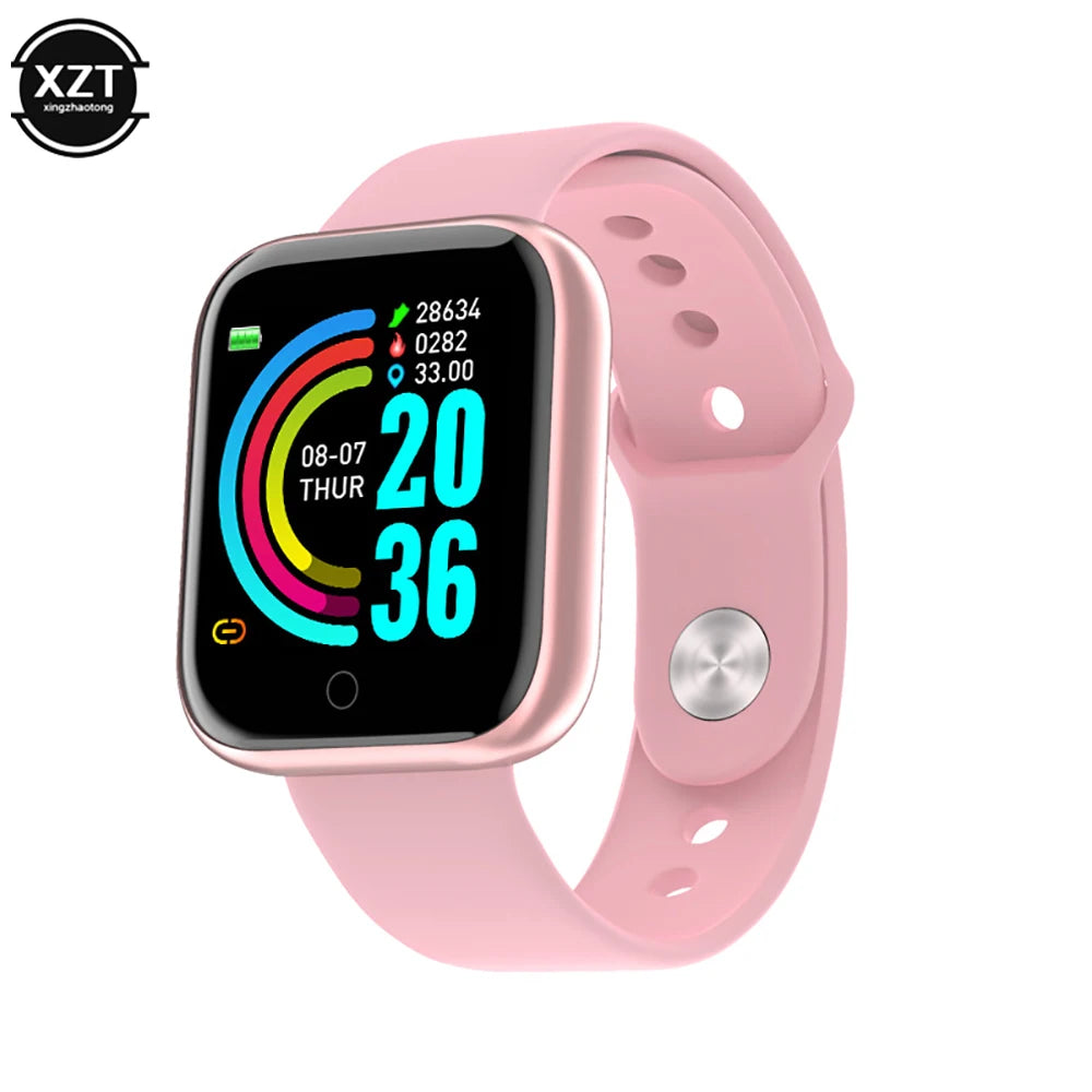 Moniteur de santé montre intelligente Y68 hommes montres de sport femmes Fitness Tracker Bracelet étapes calories Bluetooth montre-Bracelet D20 horloge