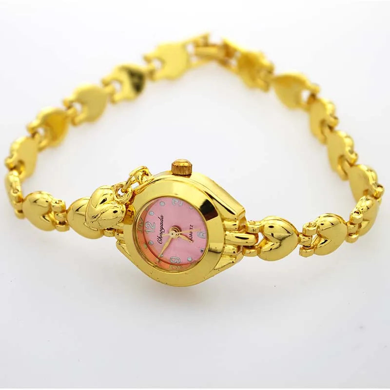 Cute Luxury Women Bracelet Watches Fashion Women Dress Wristwatch Ladies Quartz Sport Gold Watch Dropshiping