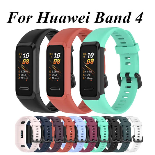 TPU Strap for Huawei Band 4 Watchband Band4 Huawei4 Straps Bracelet De Montre Correa De Reloj Pasek Do Zegarka Replacement Band