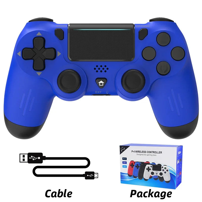 Manette de jeu sans fil Bluetooth pour PS4/Slim/Pro, Joystick à double Vibration pour PC, pour IOS/Android