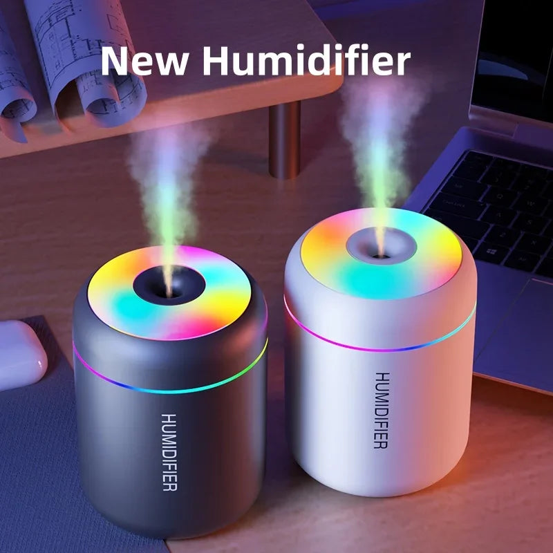 Mini humidificateur d'air électrique USB 180ML, diffuseur d'arôme, purificateur d'huile essentielle, brumisateur d'aromathérapie, lumières pour voiture, maison, chambre à coucher