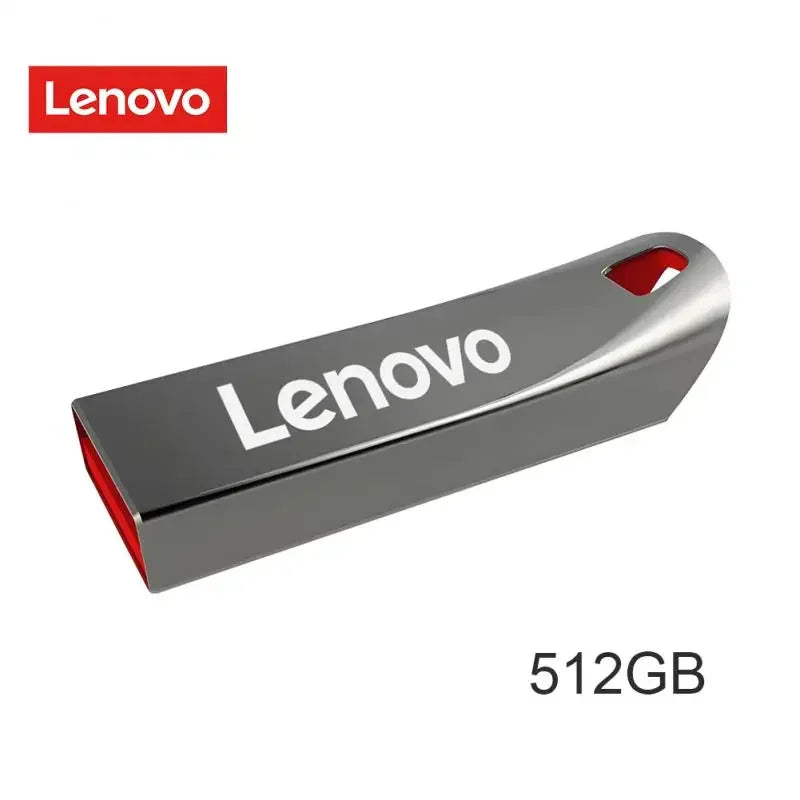 Lenovo-Clé USB 3.0 portable en métal haute vitesse, clé USB, mémoire étanche, disque flash, 1 To, 512 Go, 256 Go, 2 To