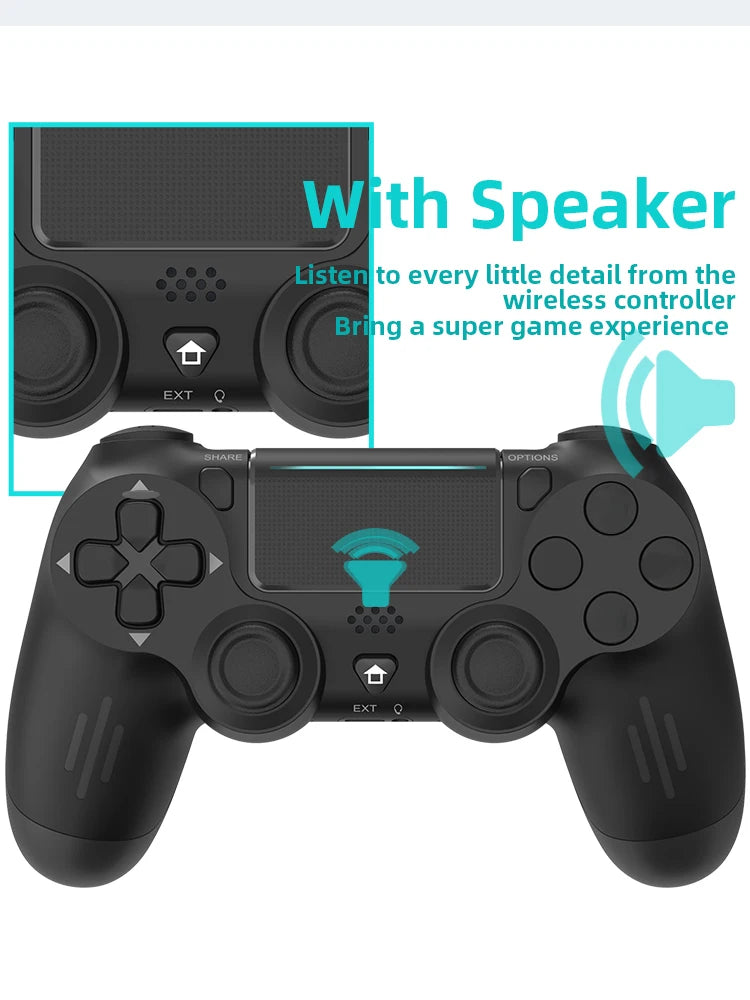 Manette de jeu sans fil Bluetooth pour PS4/Slim/Pro, Joystick à double Vibration pour PC, pour IOS/Android