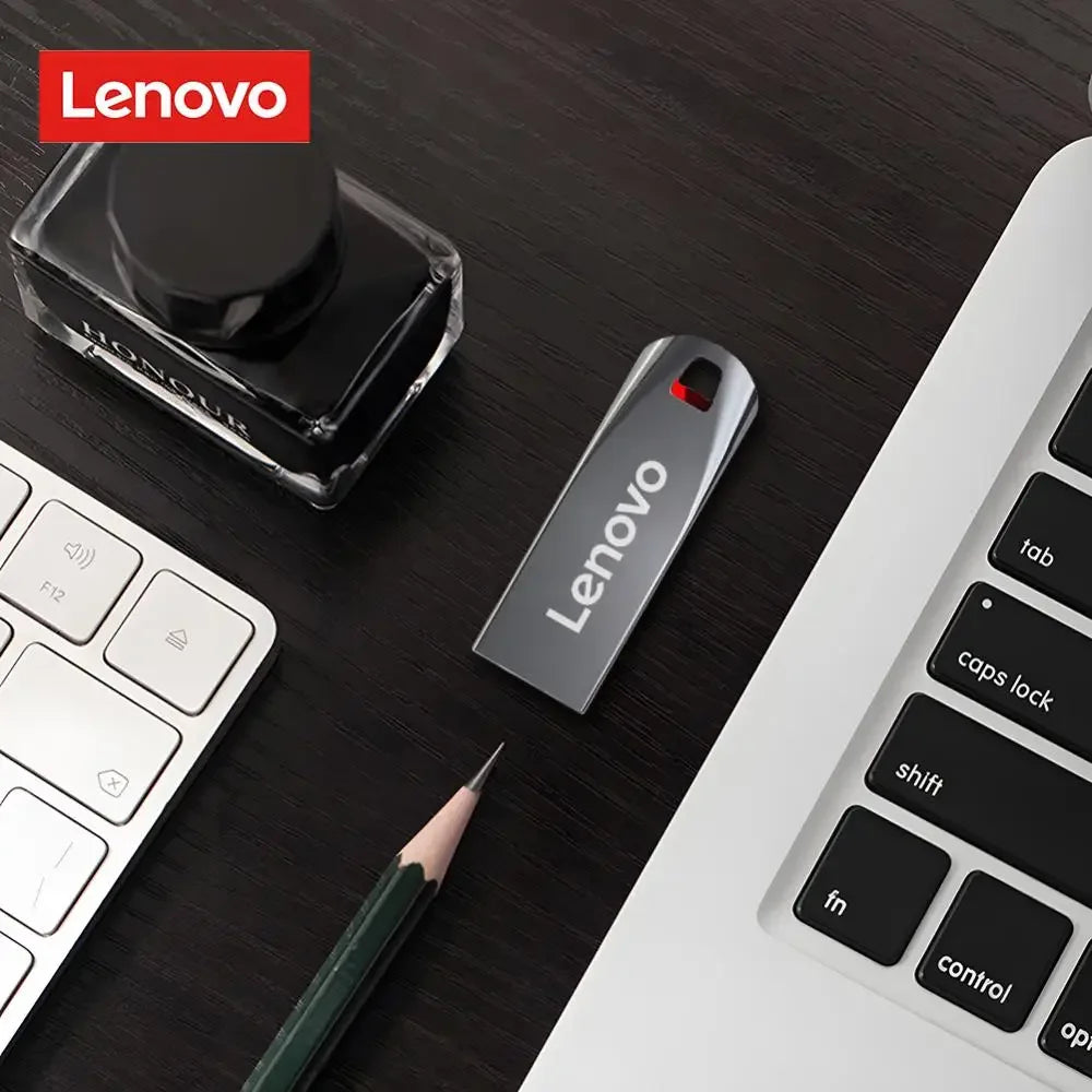 Lenovo-Clé USB 3.0 portable en métal haute vitesse, clé USB, mémoire étanche, disque flash, 1 To, 512 Go, 256 Go, 2 To