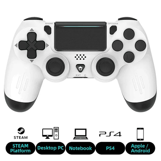 Manette de jeu sans fil Bluetooth pour PS4/Slim/Pro, Joystick à double Vibration pour PC, pour IOS/Android