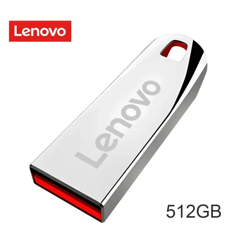 Lenovo-Clé USB 3.0 portable en métal haute vitesse, clé USB, mémoire étanche, disque flash, 1 To, 512 Go, 256 Go, 2 To