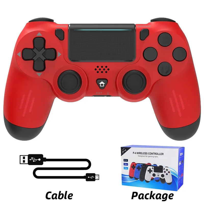 Manette de jeu sans fil Bluetooth pour PS4/Slim/Pro, Joystick à double Vibration pour PC, pour IOS/Android