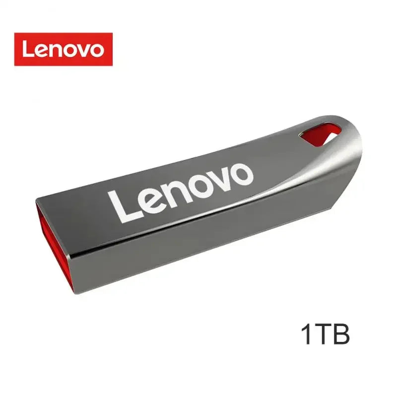 Lenovo-Clé USB 3.0 portable en métal haute vitesse, clé USB, mémoire étanche, disque flash, 1 To, 512 Go, 256 Go, 2 To