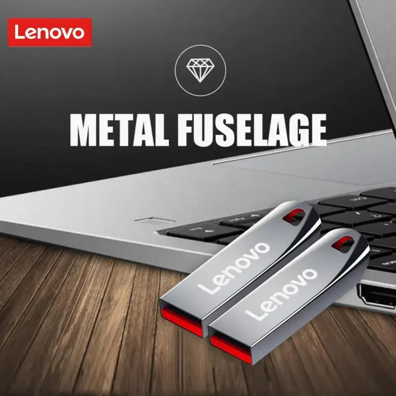 Lenovo-Clé USB 3.0 portable en métal haute vitesse, clé USB, mémoire étanche, disque flash, 1 To, 512 Go, 256 Go, 2 To