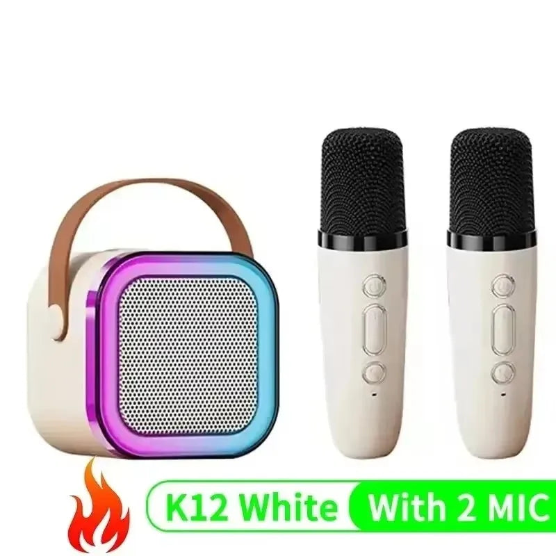 Microphones sans fil professionnels, haut-parleur Bluetooth pour les jeux, KTV, Koraoké, Live, iPhone, Samsung, ordinateur portable, microphone à réduction de bruit