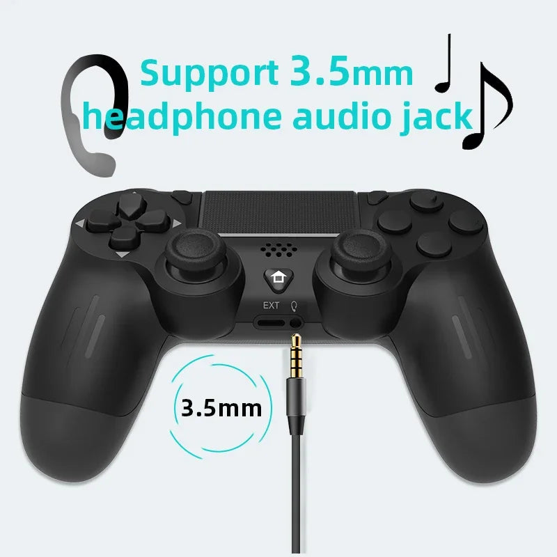 Manette de jeu sans fil Bluetooth pour PS4/Slim/Pro, Joystick à double Vibration pour PC, pour IOS/Android