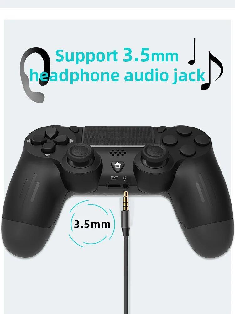 Manette de jeu sans fil Bluetooth pour PS4/Slim/Pro, Joystick à double Vibration pour PC, pour IOS/Android