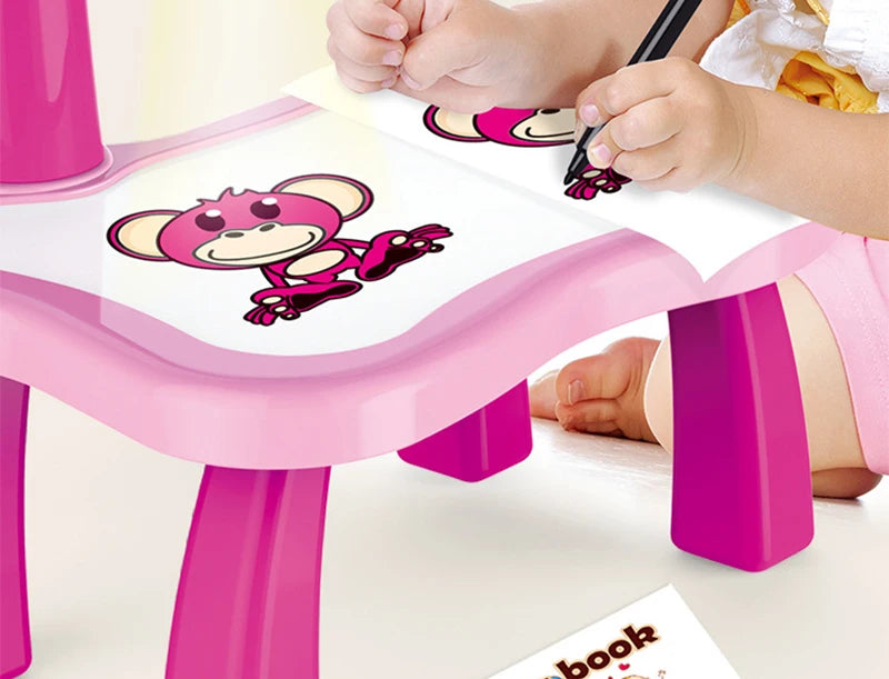 Table de dessin à budgétaire LED pour enfants, ensemble de peinture, tableau éducatif, outils d'apprentissage, jouets de peinture pour enfants