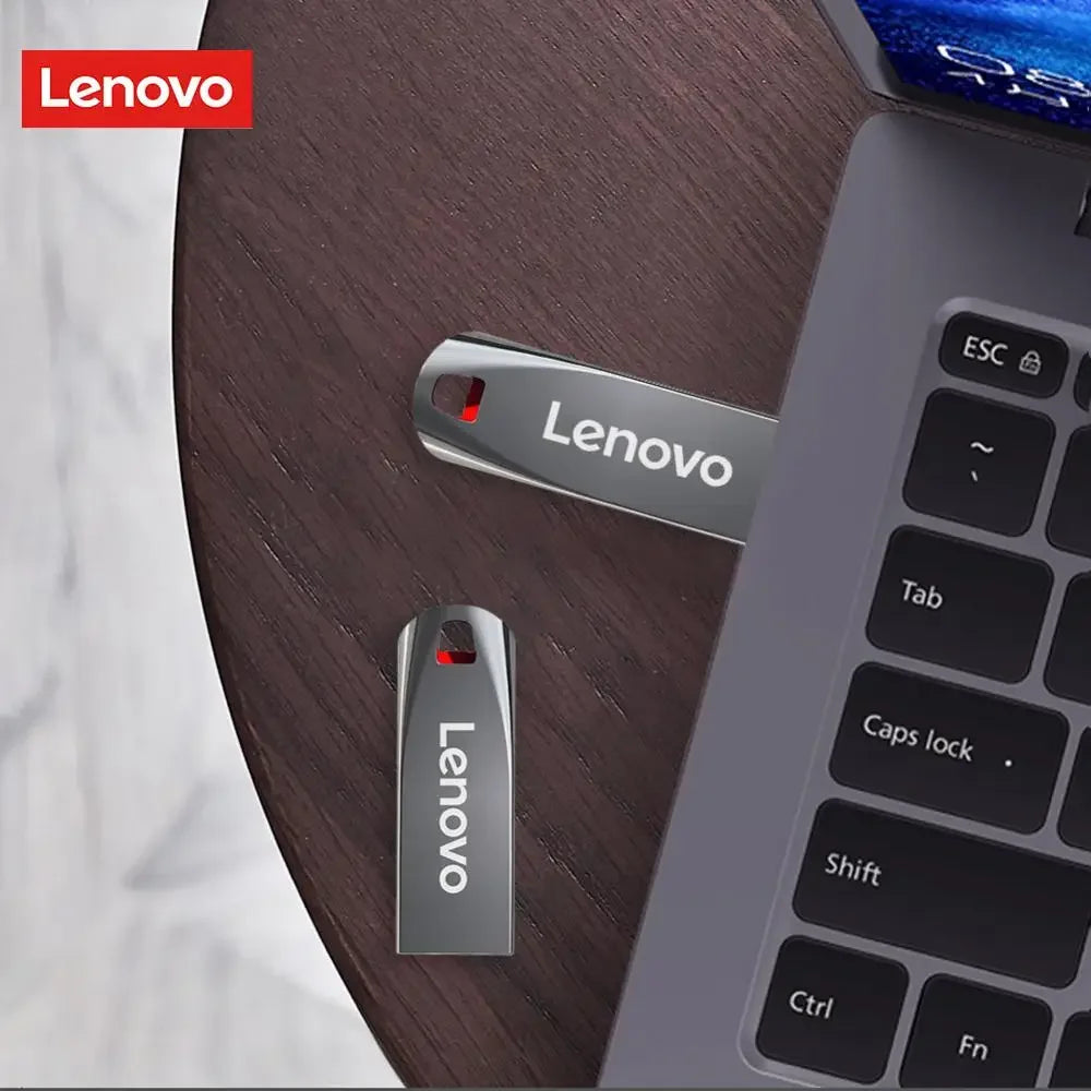 Lenovo-Clé USB 3.0 portable en métal haute vitesse, clé USB, mémoire étanche, disque flash, 1 To, 512 Go, 256 Go, 2 To