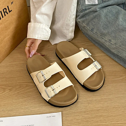 2025 New Fashion Style Women's Slides Summer Water Slippers Outdoor Beach Sandals Female Classic Crok Buckle Sandal Lady Slides