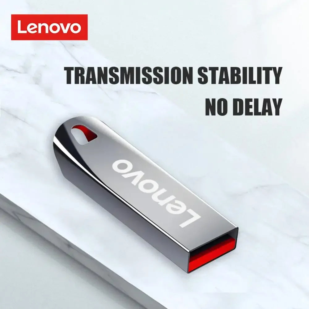 Lenovo-Clé USB 3.0 portable en métal haute vitesse, clé USB, mémoire étanche, disque flash, 1 To, 512 Go, 256 Go, 2 To