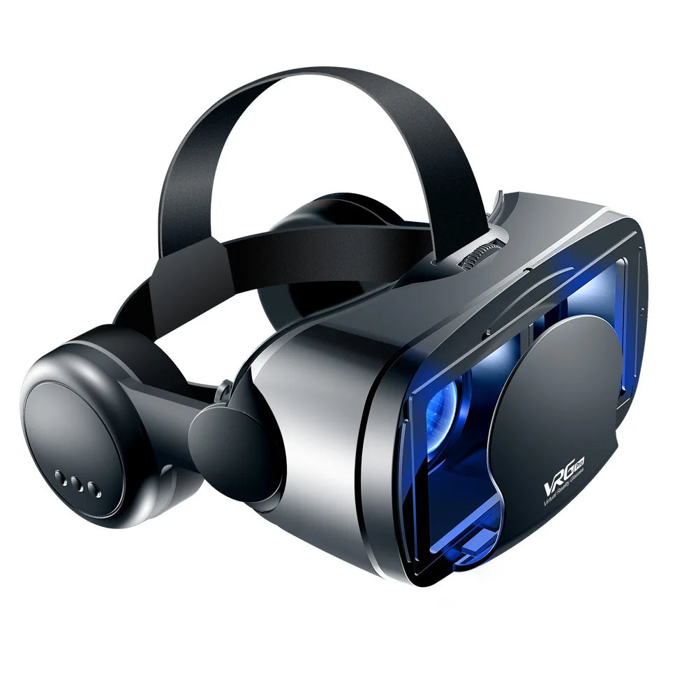 Casque de réalité virtuelle 3D VR, lunettes intelligentes, casque pour Smartphones, téléphone portable, objectifs de 7 pouces, jumelles avec contrôleurs