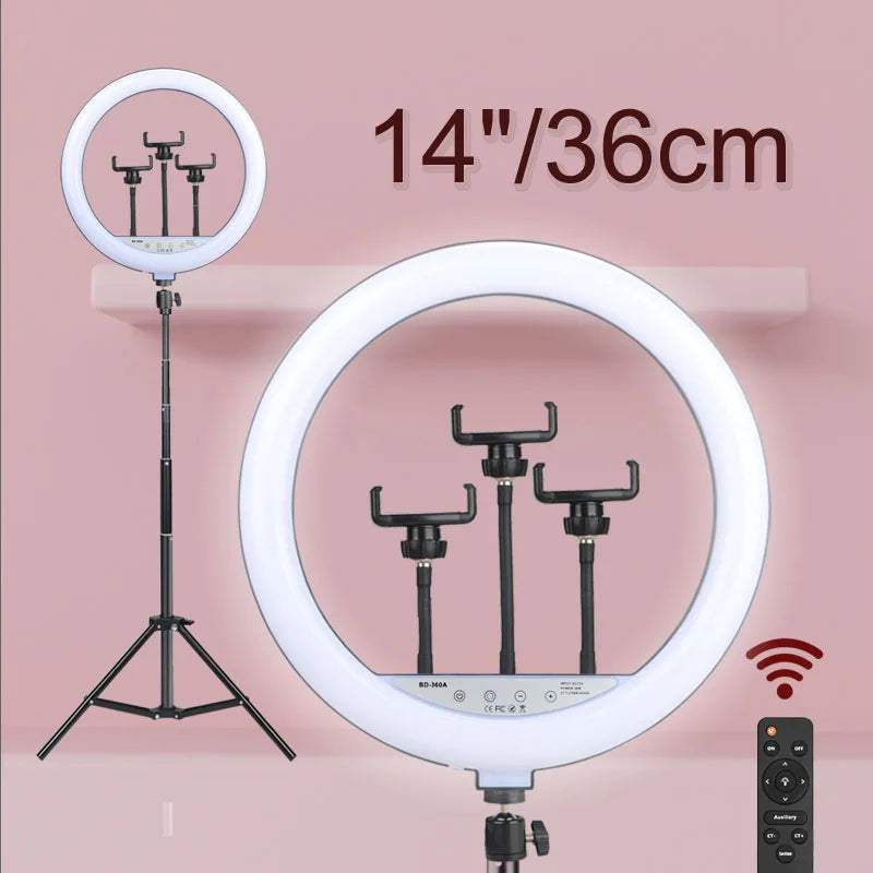 Ring Lights Three Color Temperature in10 inches 12inches and 14inches Set