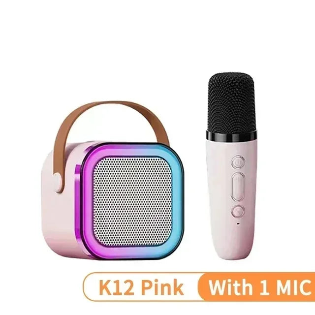 Microphones sans fil professionnels, haut-parleur Bluetooth pour les jeux, KTV, Koraoké, Live, iPhone, Samsung, ordinateur portable, microphone à réduction de bruit