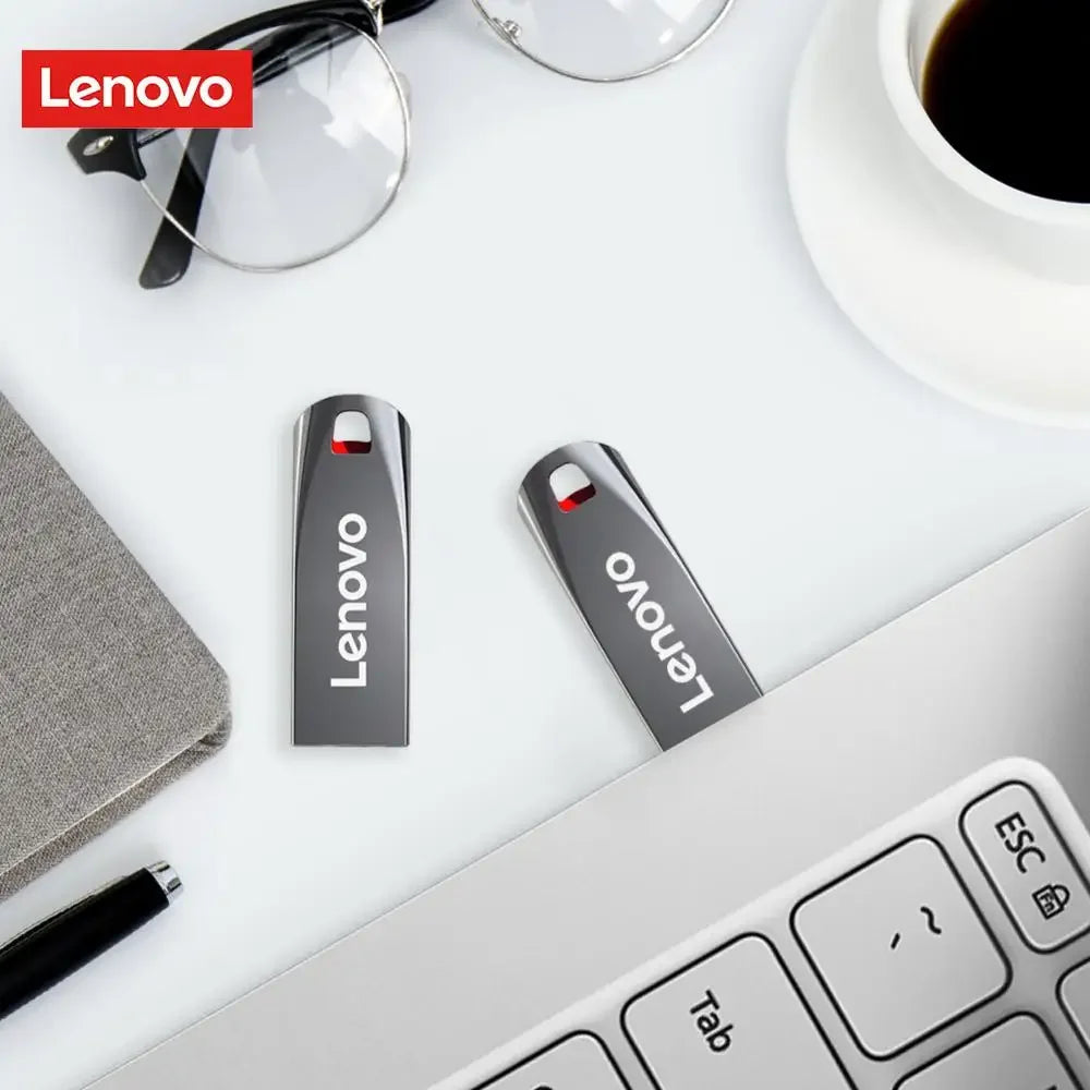 Lenovo-Clé USB 3.0 portable en métal haute vitesse, clé USB, mémoire étanche, disque flash, 1 To, 512 Go, 256 Go, 2 To