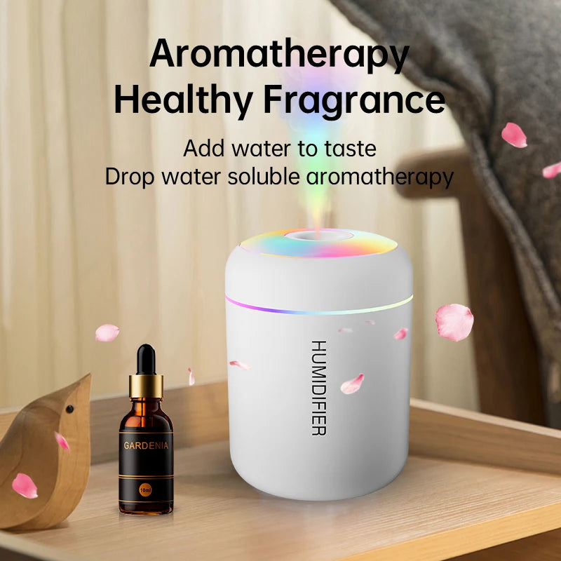 Mini humidificateur d'air électrique USB 180ML, diffuseur d'arôme, purificateur d'huile essentielle, brumisateur d'aromathérapie, lumières pour voiture, maison, chambre à coucher