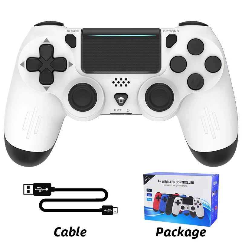 Manette de jeu sans fil Bluetooth pour PS4/Slim/Pro, Joystick à double Vibration pour PC, pour IOS/Android