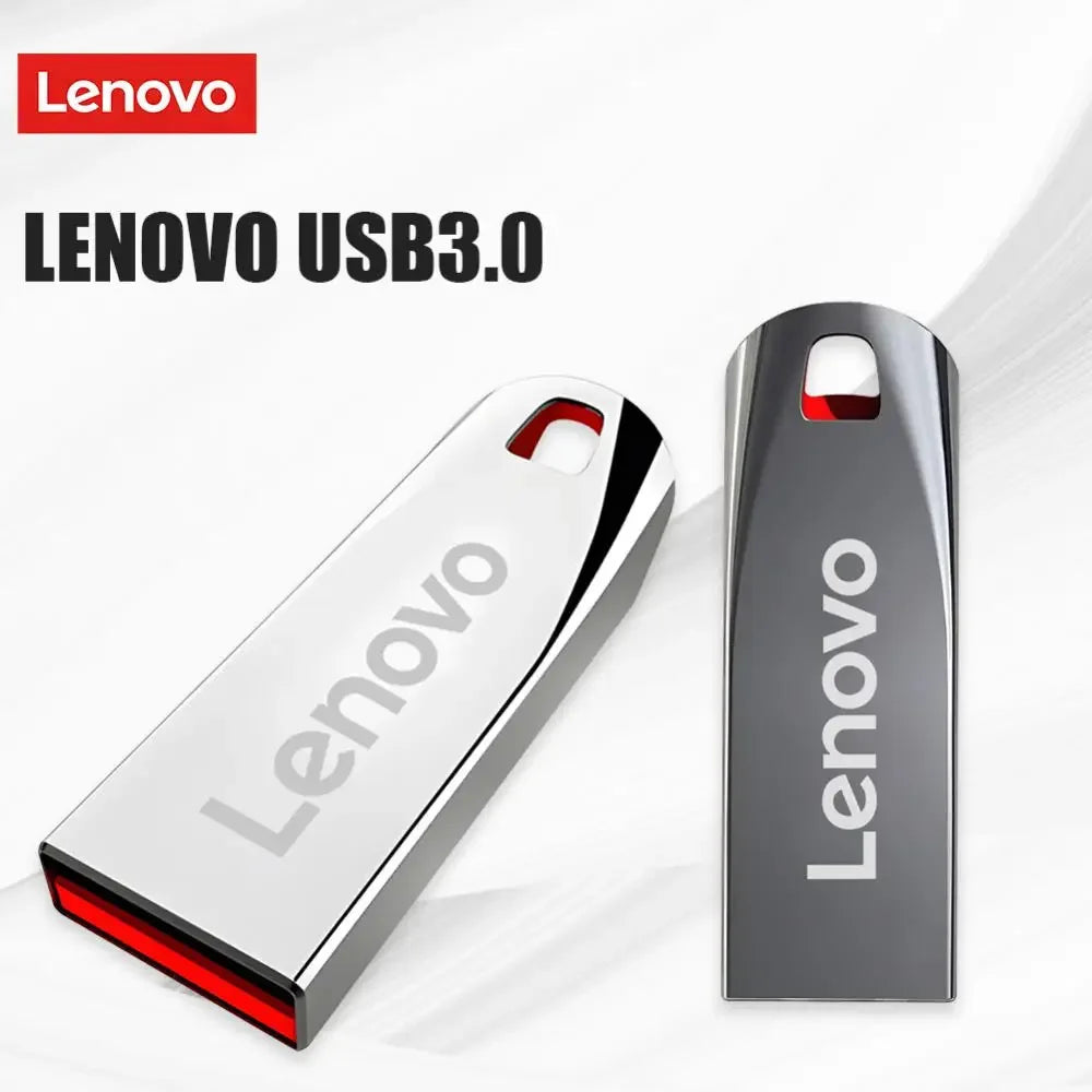 Lenovo-Clé USB 3.0 portable en métal haute vitesse, clé USB, mémoire étanche, disque flash, 1 To, 512 Go, 256 Go, 2 To