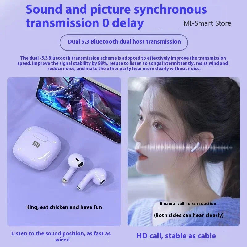 Xiaomi Redmi Air A2 Pro Earphones TWS 9D HIFI Headphones Bluetooth Music Earbuds for IPhone IOS Android Wireless Headphones