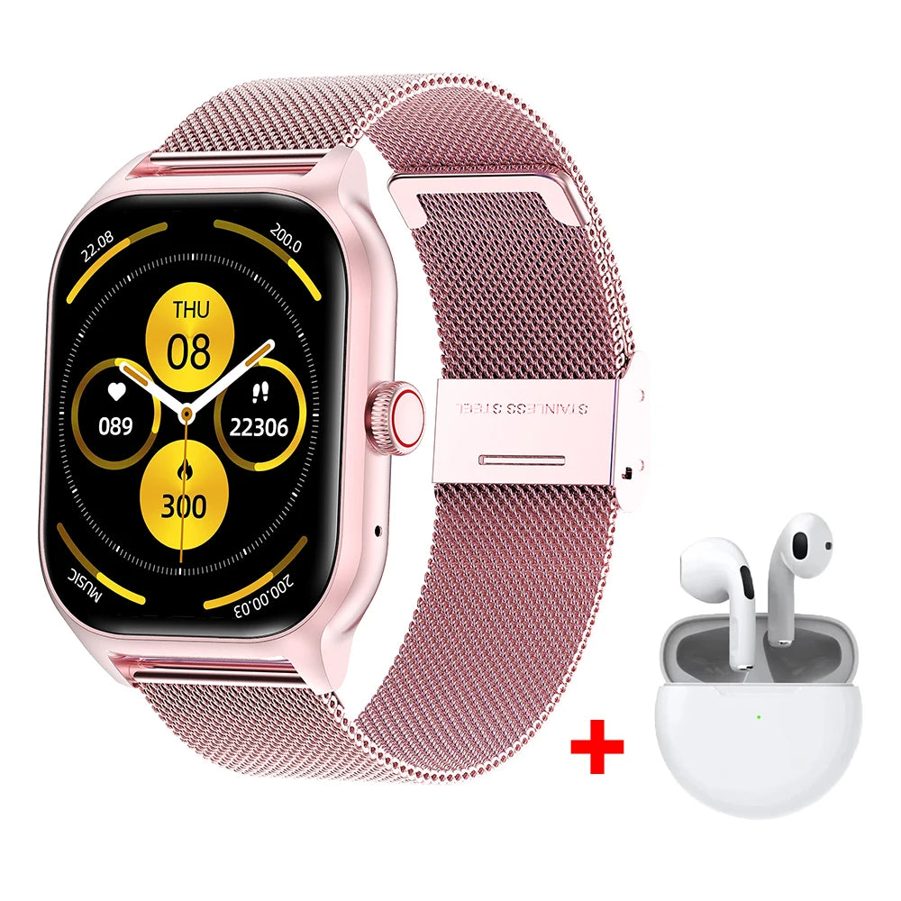 LEMFO Montre intelligente LT10 pour Android appel Bluetooth cadran tactile 2024 musique suivi de la condition physique montres de sport cadeau 2024