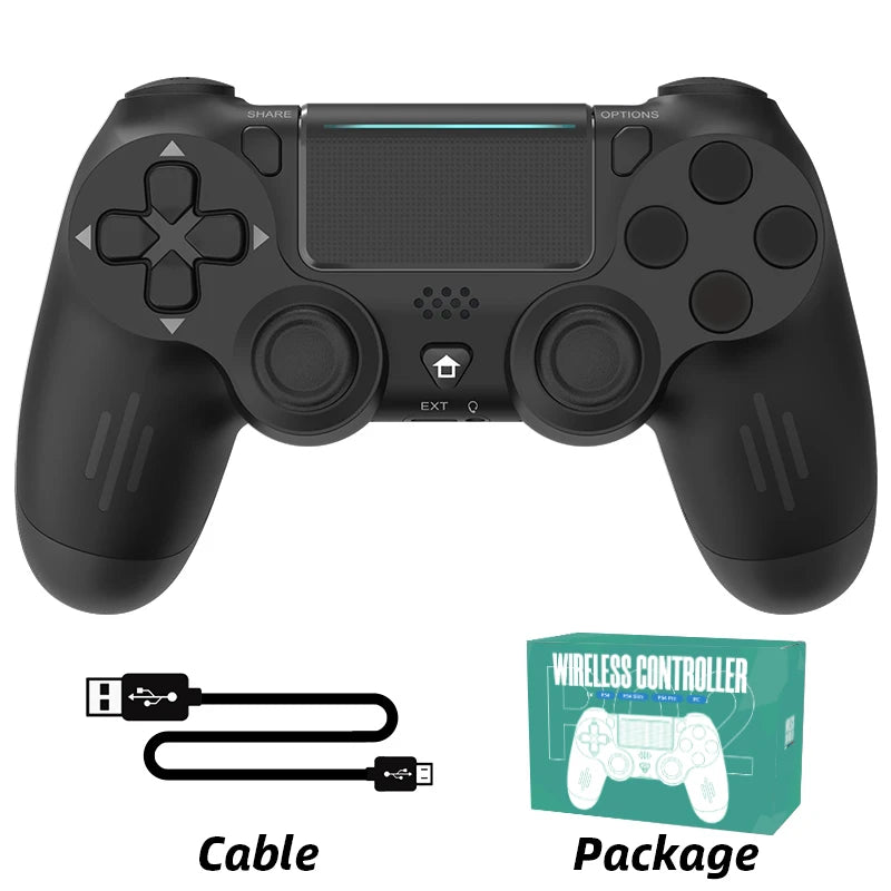 Manette de jeu sans fil Bluetooth pour PS4/Slim/Pro, Joystick à double Vibration pour PC, pour IOS/Android