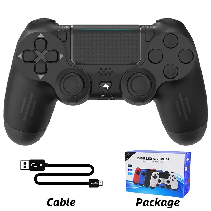 Manette de jeu sans fil Bluetooth pour PS4/Slim/Pro, Joystick à double Vibration pour PC, pour IOS/Android