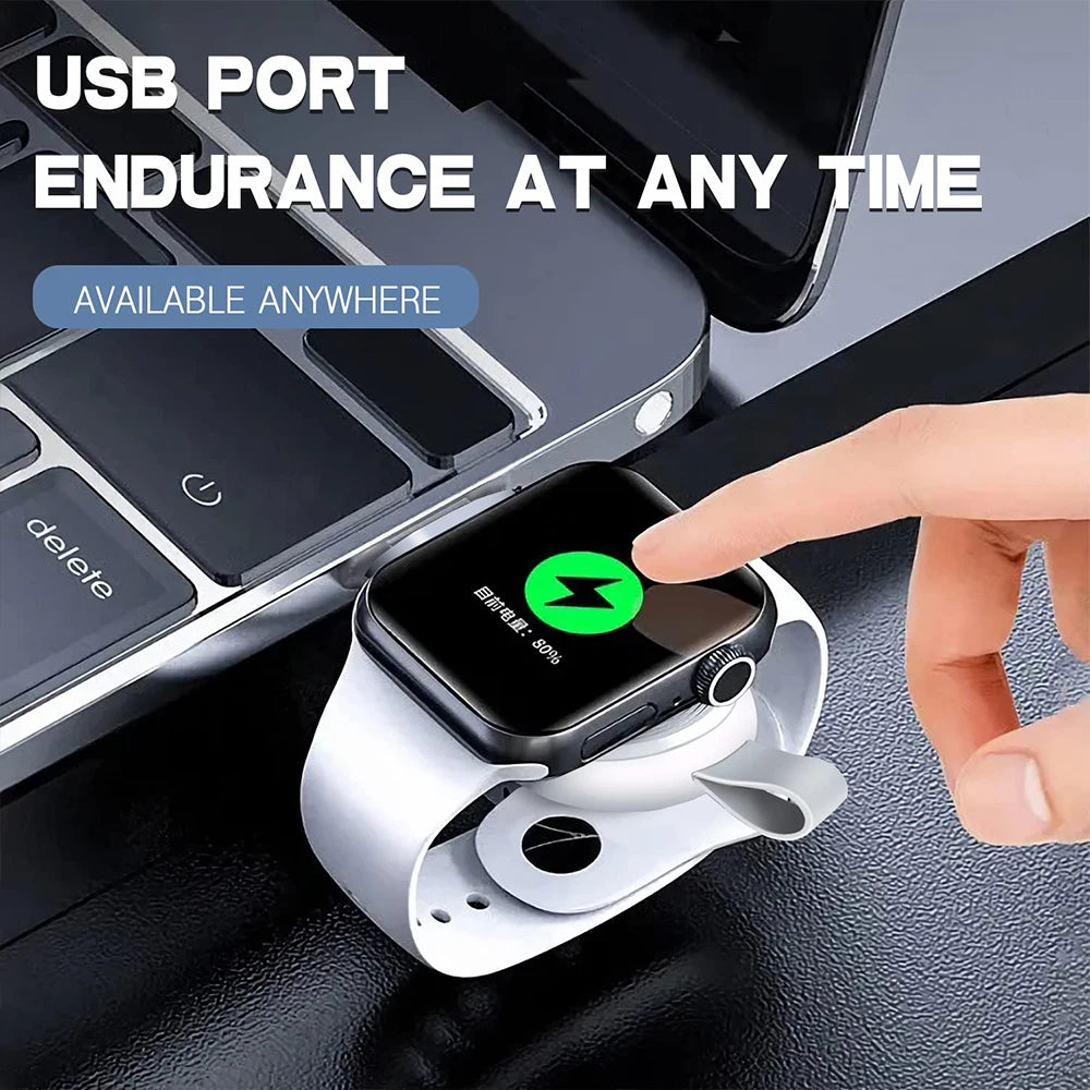 Wireless Charger for Apple Watch Ultra 8 7 SE 6 5 4 3 SE Dock Adapter Fast Charging Smart Watch Wireless Charging Mini Portable